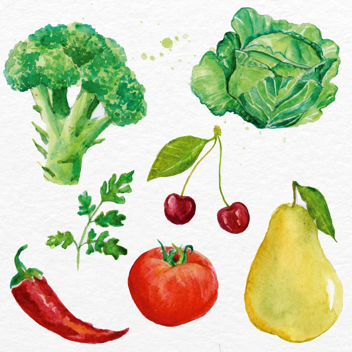 Bienvenue à la ferme Almanach illustration fruits et légumes de saison